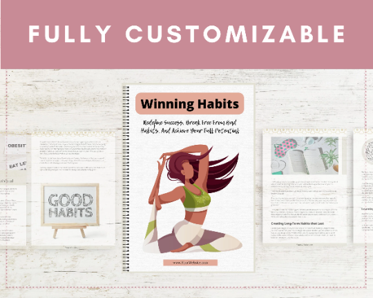 Editable Winning Habits Ebook | Done-for-You Ebook in Canva