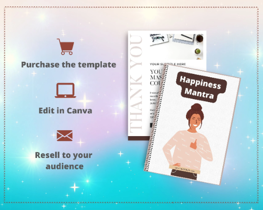 Editable Happiness Mantra Ebook | Done-for-You Ebook in Canva