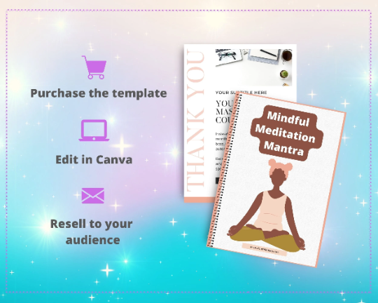 Editable Mindful Meditation Mantra Ebook | Done-for-You Ebook in Canva