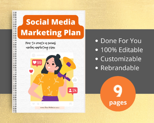 Editable Social Media Marketing Plan Mini Ebook | Done-for-You Ebook in Canva