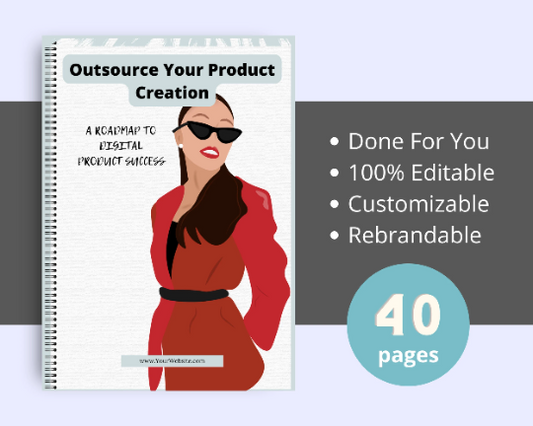 Editable Outsource Product Creation Ebook | Done-for-You Ebook in Canva