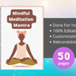 Editable Mindful Meditation Mantra Ebook | Done-for-You Ebook in Canva