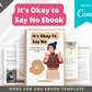 Editable It's Okay to Say No Mini Ebook | Done-for-You Ebook in Canva