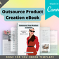 Editable Outsource Product Creation Ebook | Done-for-You Ebook in Canva