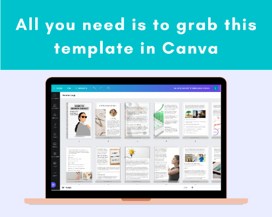 Editable Guide to Growth Mindset Ebook | Done-for-You Ebook in Canva