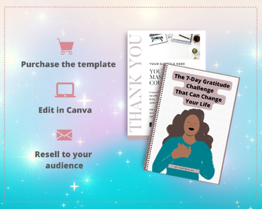 Editable The 7-Day Gratitude Challenge Ebook | Done-for-You Ebook in Canva