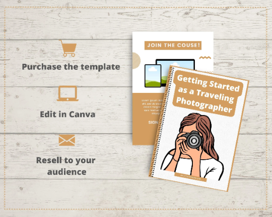 Editable Getting Started as a Traveling Photographer Ebook in Canva