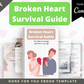 Editable Broken Heart Survival Guide | Done-for-You Ebook in Canva