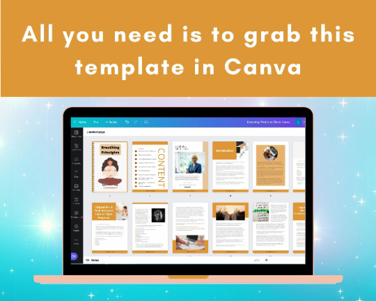 Editable Breathing Principles Ebook | Done-for-You Ebook in Canva