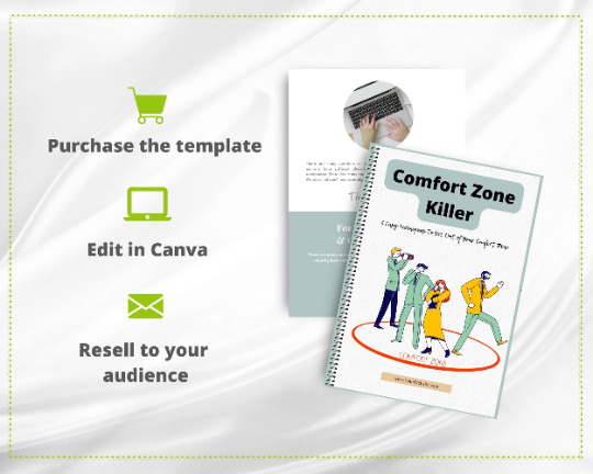 Editable Comfort Zone Killer Mini Ebook | Done-for-You Ebook in Canva