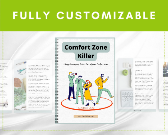 Editable Comfort Zone Killer Mini Ebook | Done-for-You Ebook in Canva