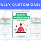 Editable Guide to Healthy Eating Ebook | Done-for-You Ebook in Canva