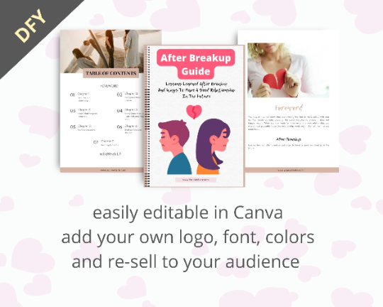 Editable After Breakup Guide | Done-for-You Ebook in Canva
