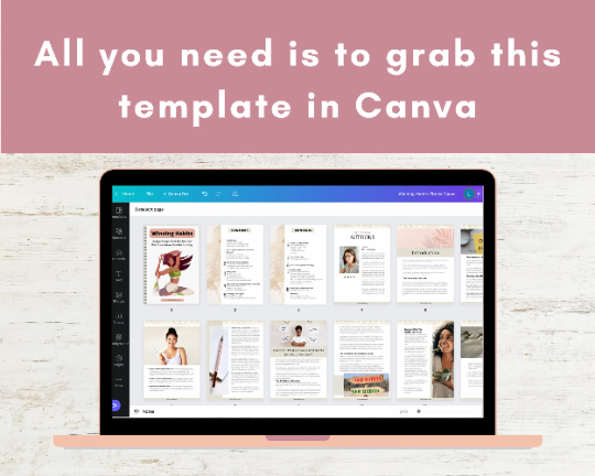 Editable Winning Habits Ebook | Done-for-You Ebook in Canva