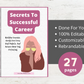 Editable Secrets To Successful Career Ebook | Done-for-You Ebook in Canva