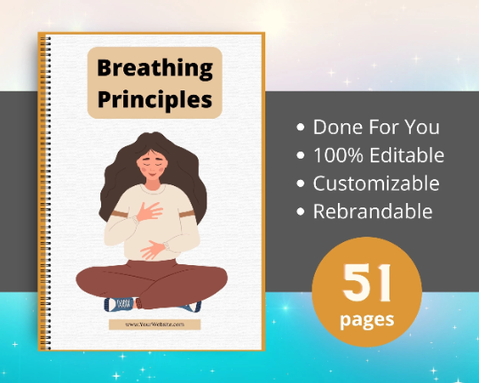Editable Breathing Principles Ebook | Done-for-You Ebook in Canva
