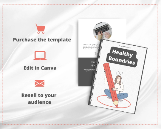 Editable Healthy Boundaries Ebook | Done-for-You Ebook in Canva