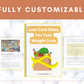 Editable Low Carb Diets For Fast Weight Loss Ebook | Done-for-You Ebook in Canva
