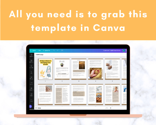 Editable 10 Signs Gluten Is Damaging Your Health Ebook | Done-for-You Ebook in Canva