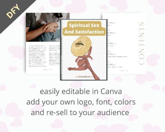 Editable Spiritual Sex And Satisfaction Ebook | Done-for-You Ebook in Canva