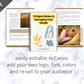 Editable 10 Signs Gluten Is Damaging Your Health Ebook | Done-for-You Ebook in Canva