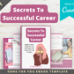 Editable Secrets To Successful Career Ebook | Done-for-You Ebook in Canva