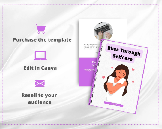 Editable Bliss Through Self-Care Ebook | Done-for-You Ebook in Canva