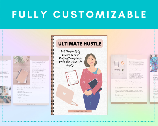 Editable Ultimate Hustle Ebook | Done-for-You Ebook in Canva