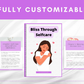 Editable Bliss Through Self-Care Ebook | Done-for-You Ebook in Canva