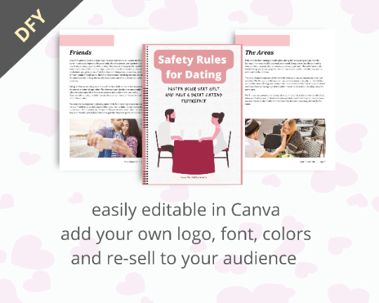 Editable Safety Rules for Dating Ebook | Done-for-You Ebook in Canva
