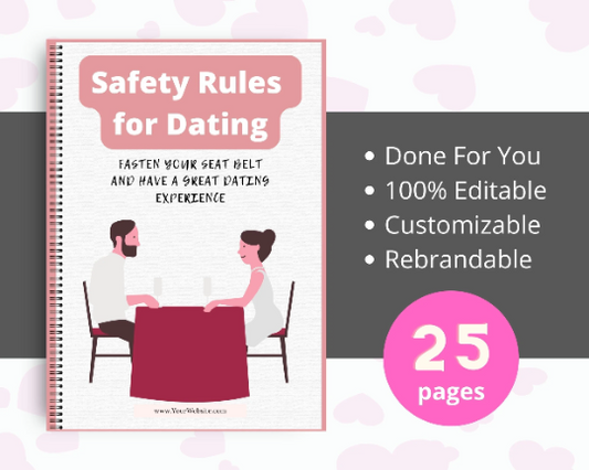 Editable Safety Rules for Dating Ebook | Done-for-You Ebook in Canva