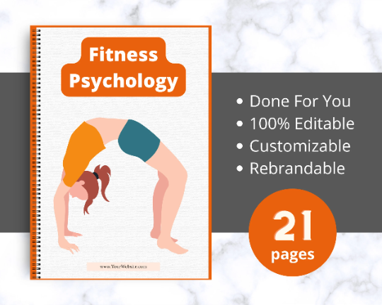 Editable Fitness Psychology Ebook | Done-for-You Ebook in Canva