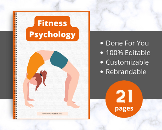Editable Fitness Psychology Ebook | Done-for-You Ebook in Canva