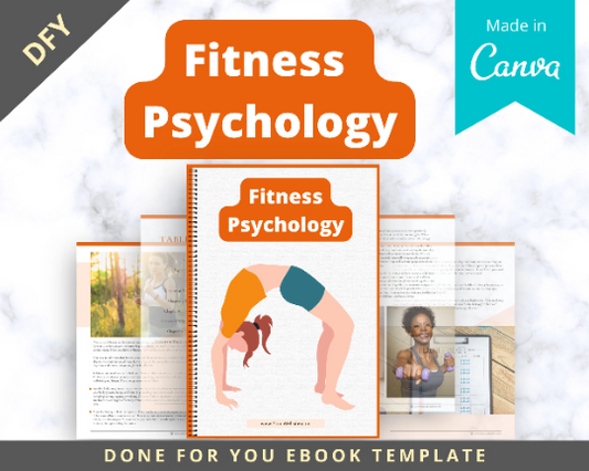 Editable Fitness Psychology Ebook | Done-for-You Ebook in Canva
