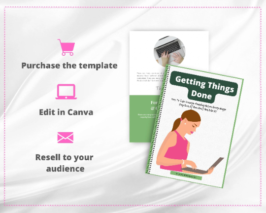 Editable Getting Things Done Ebook | Done-for-You Ebook in Canva