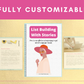 Editable List Building With Stories Ebook | Done-for-You Ebook in Canva