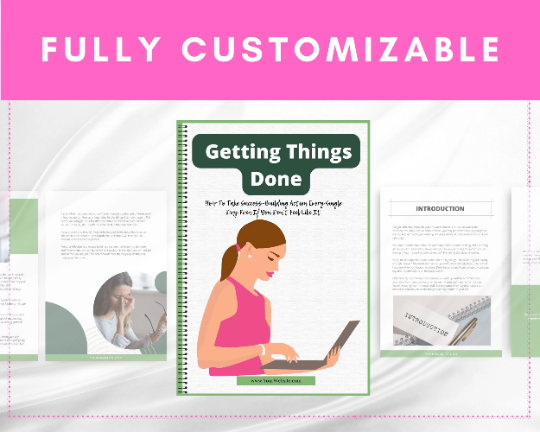Editable Getting Things Done Ebook | Done-for-You Ebook in Canva