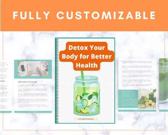 Editable Detox Your Body for Better Health Ebook | Done-for-You Ebook in Canva
