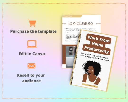 Editable Work From Home Productivity Ebook | Done-for-You Ebook in Canva