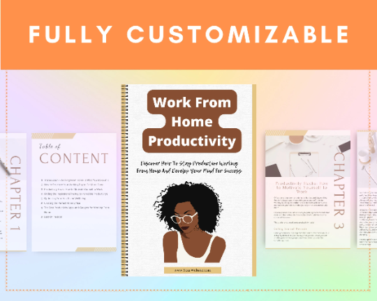 Editable Work From Home Productivity Ebook | Done-for-You Ebook in Canva