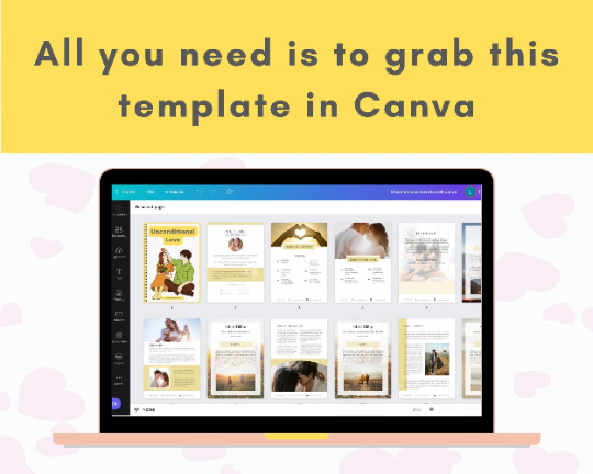 Editable Unconditional Love Ebook | Done-for-You Ebook in Canva
