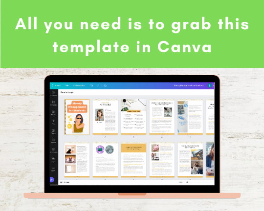 Editable Money Management for Students Ebook | Done-for-You Ebook in Canva
