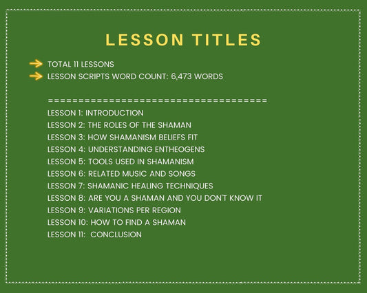 Done for You Online Course | Shamanism | Spirituality Course in a Box | 11 Lessons