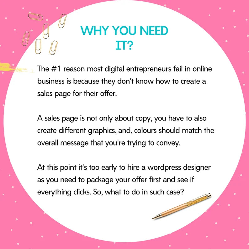 Sales Page in Canva | Landing Page in Canva | Opt in Page Mockup | Sales Page Canva Mockup