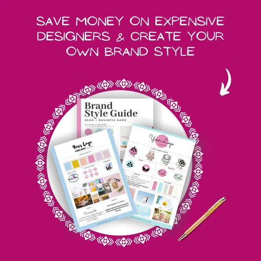 Brand Style Canva Template, Branding Your Business, Brand Board, Canva Template,
