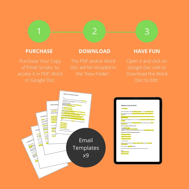 Webinar Email Sequence