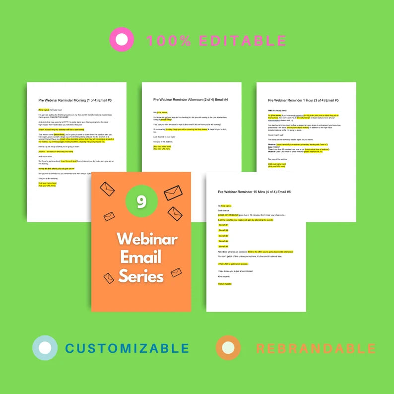 Webinar Email Sequence