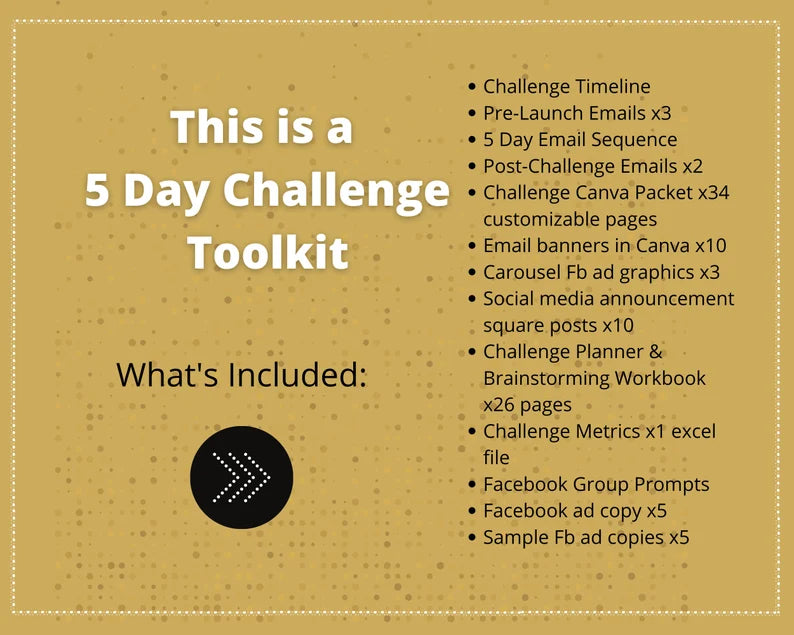 5 Day Challenge | Irresistible Online Challenge | Email Sequences | Facebook Ad Graphics