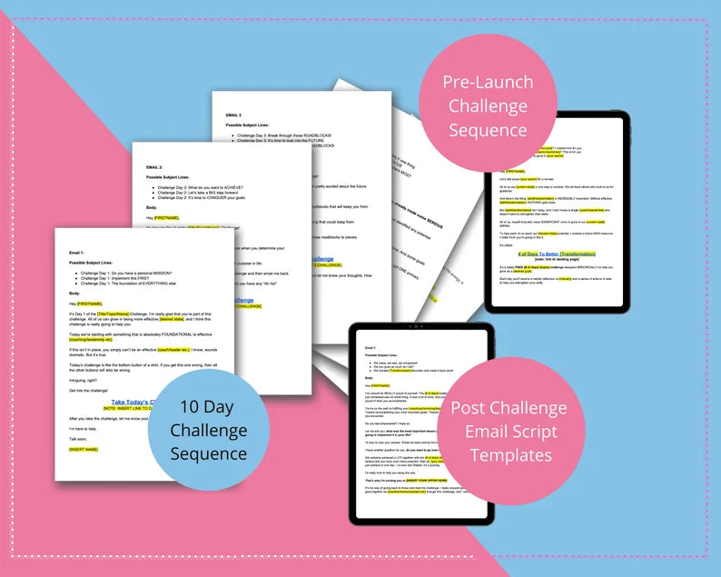 10-Day Challenge | Irresistible Online Challenge | Email Sequences | Facebook Ad Graphics