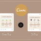 Boho Beige Lists & Processes Instagram Square Posts | 50 Canva Templates for Instagram | Social Media Templates